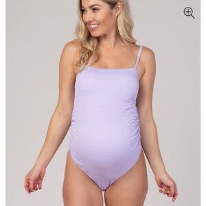 Lilac Maternity Swimsuit
